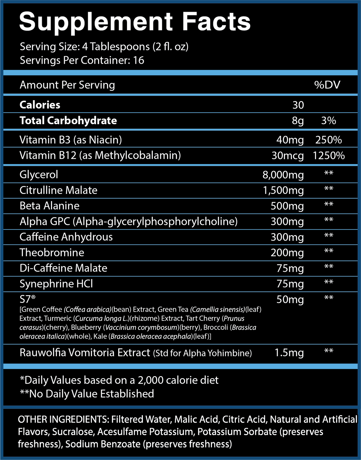 God of Thunder Liquid Pre-workout Suspension